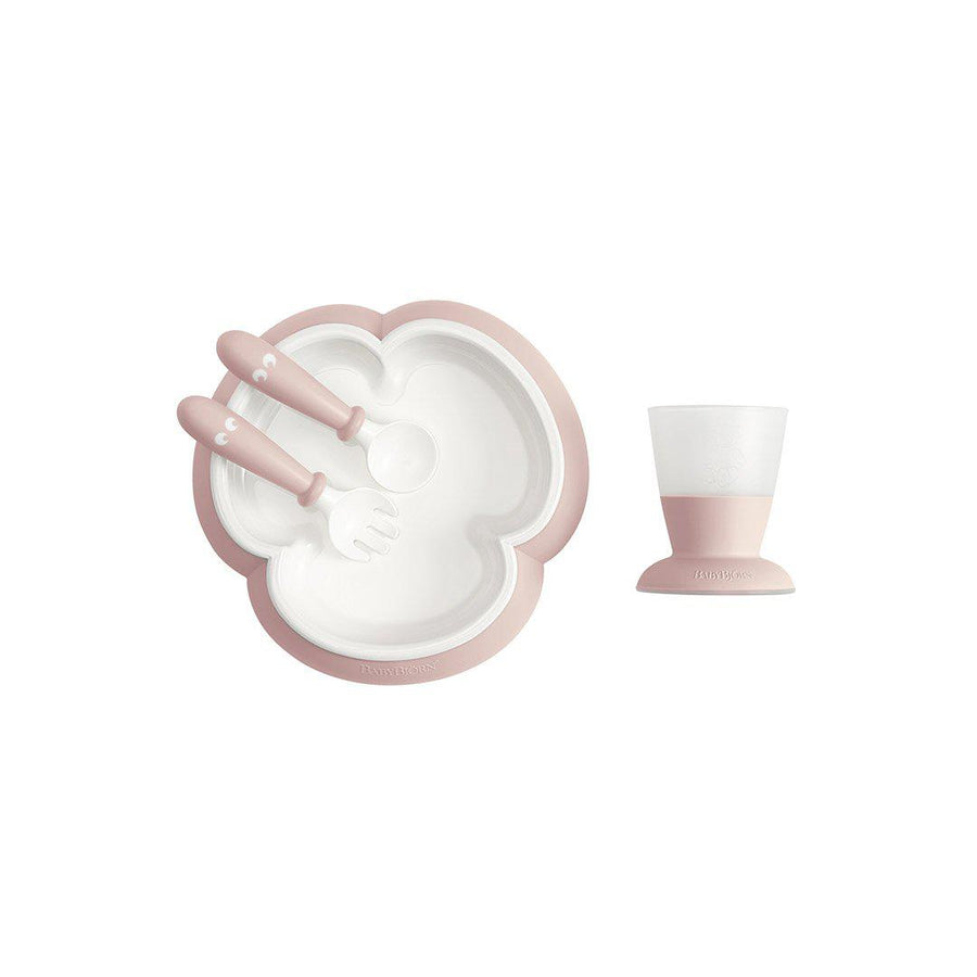 BabyBjorn Baby Feeding Set - Powder Pink-Feeding Sets- | Natural Baby Shower