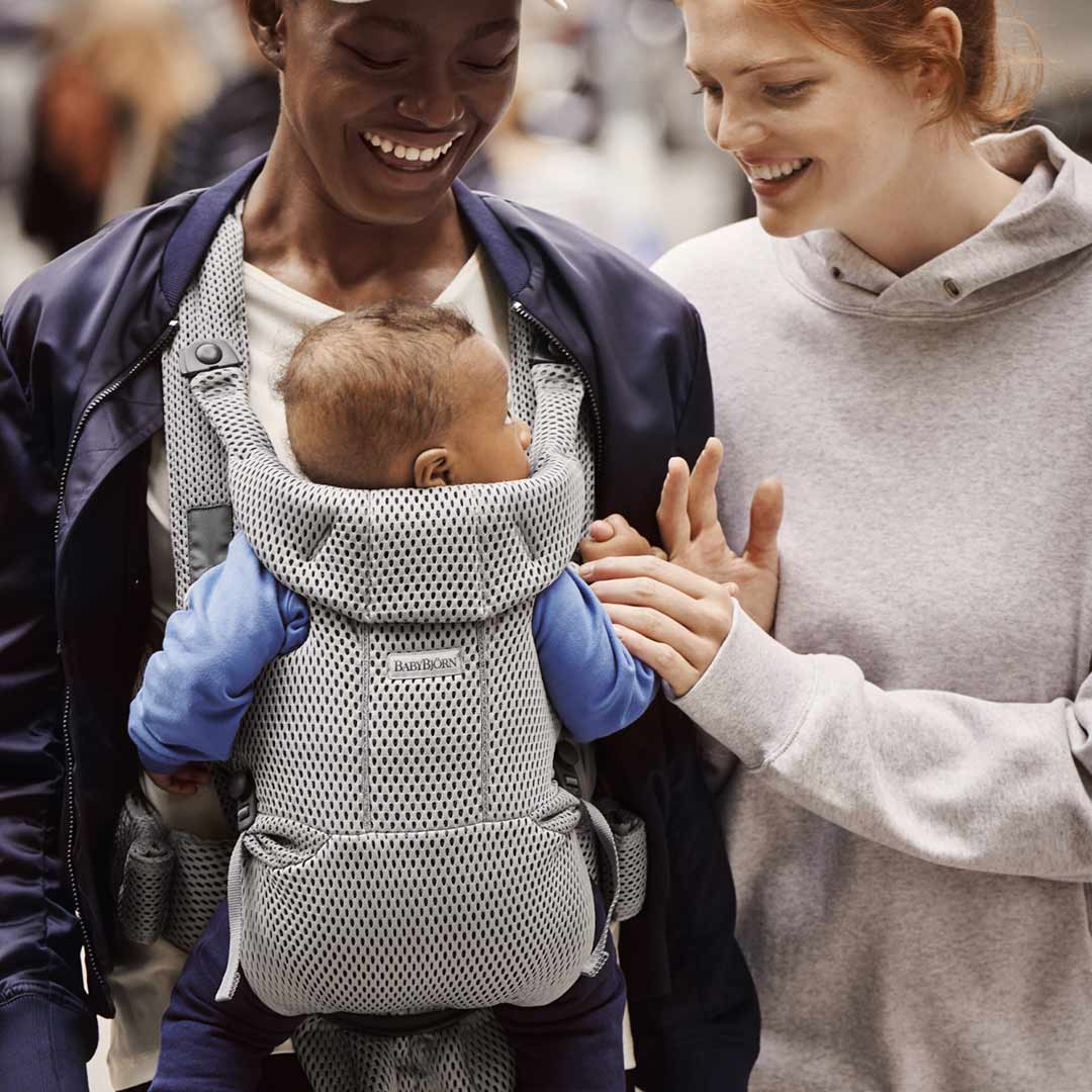 BabyBjorn Move 3D Mesh Baby Carrier - Grey-Baby Carriers-Gray- | Natural Baby Shower