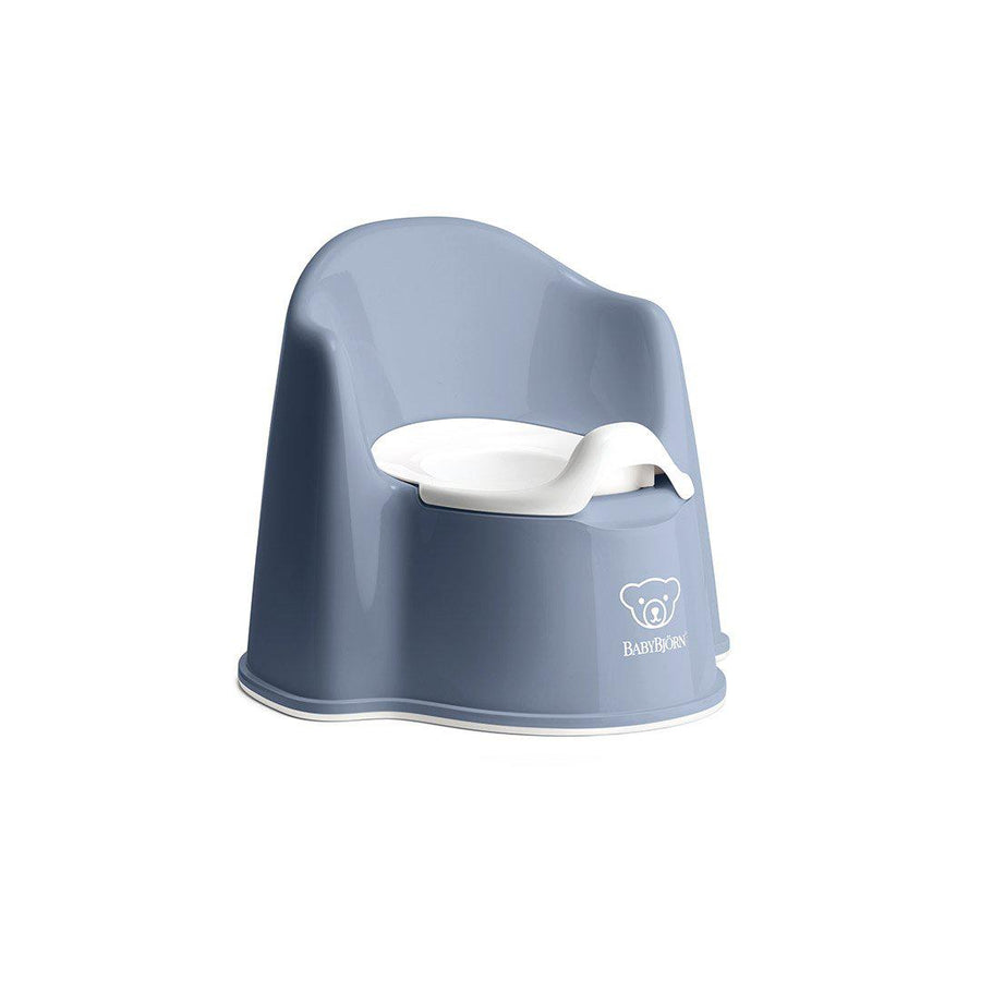 BabyBjorn Potty Chair - Deep Blue/White-Potties- | Natural Baby Shower