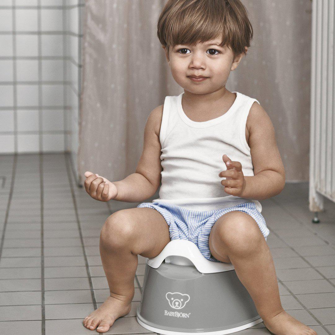 BabyBjorn Smart Potty - Grey/White-Potties- | Natural Baby Shower