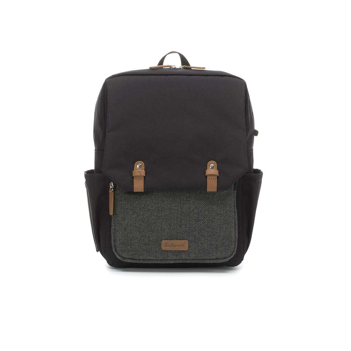 Babymel George Changing Backpack - Black/Tweed-Changing Bags- | Natural Baby Shower