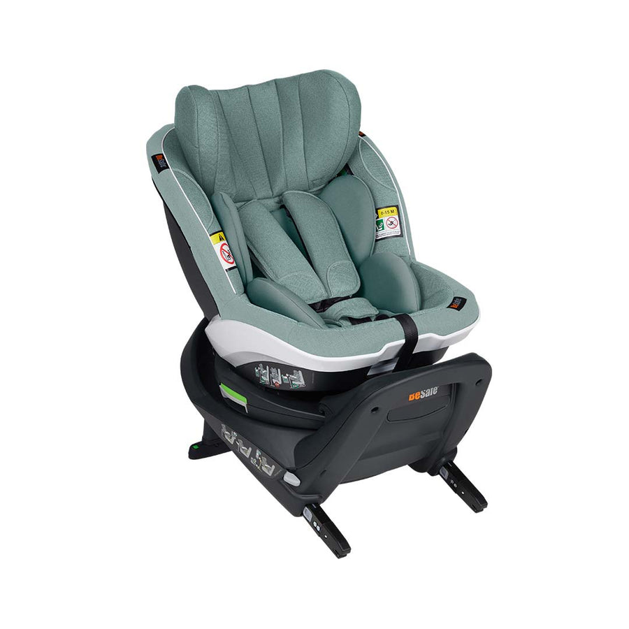 BeSafe iZi Turn i-Size Car Seat - Sea Green Melange-Car Seats- | Natural Baby Shower