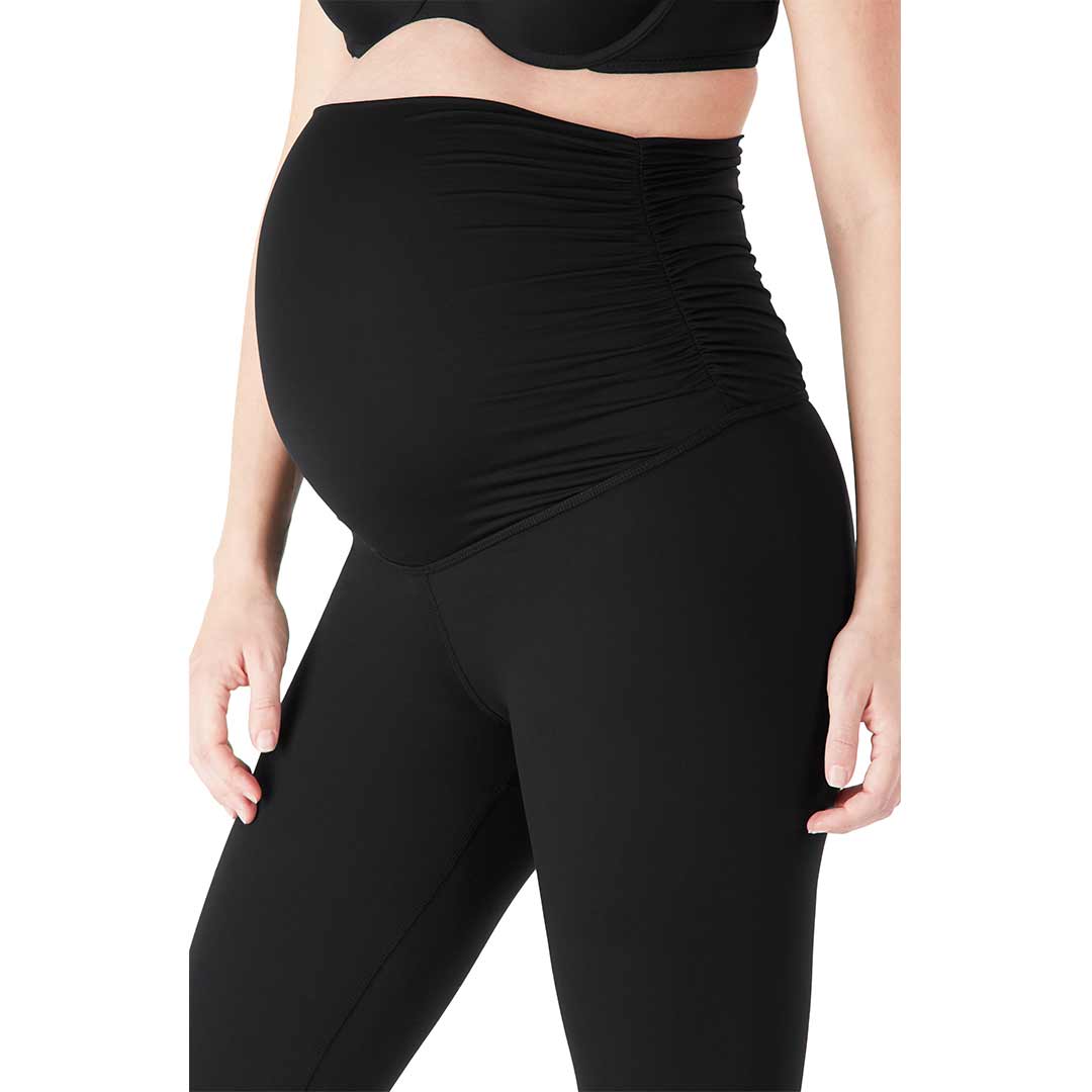 Belly Bandit Activewear Capris - Black-Maternity Leggings-S-Black | Natural Baby Shower