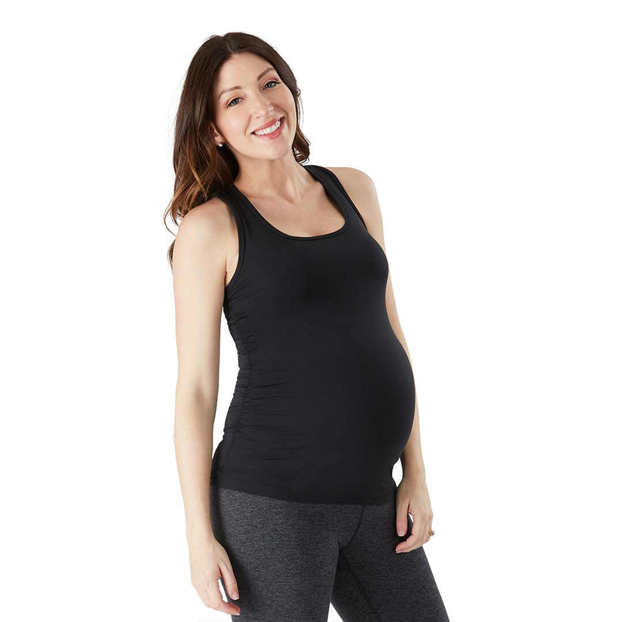 Belly Bandit Activewear Essential Tank - Black-Maternity Tops-S-Black | Natural Baby Shower