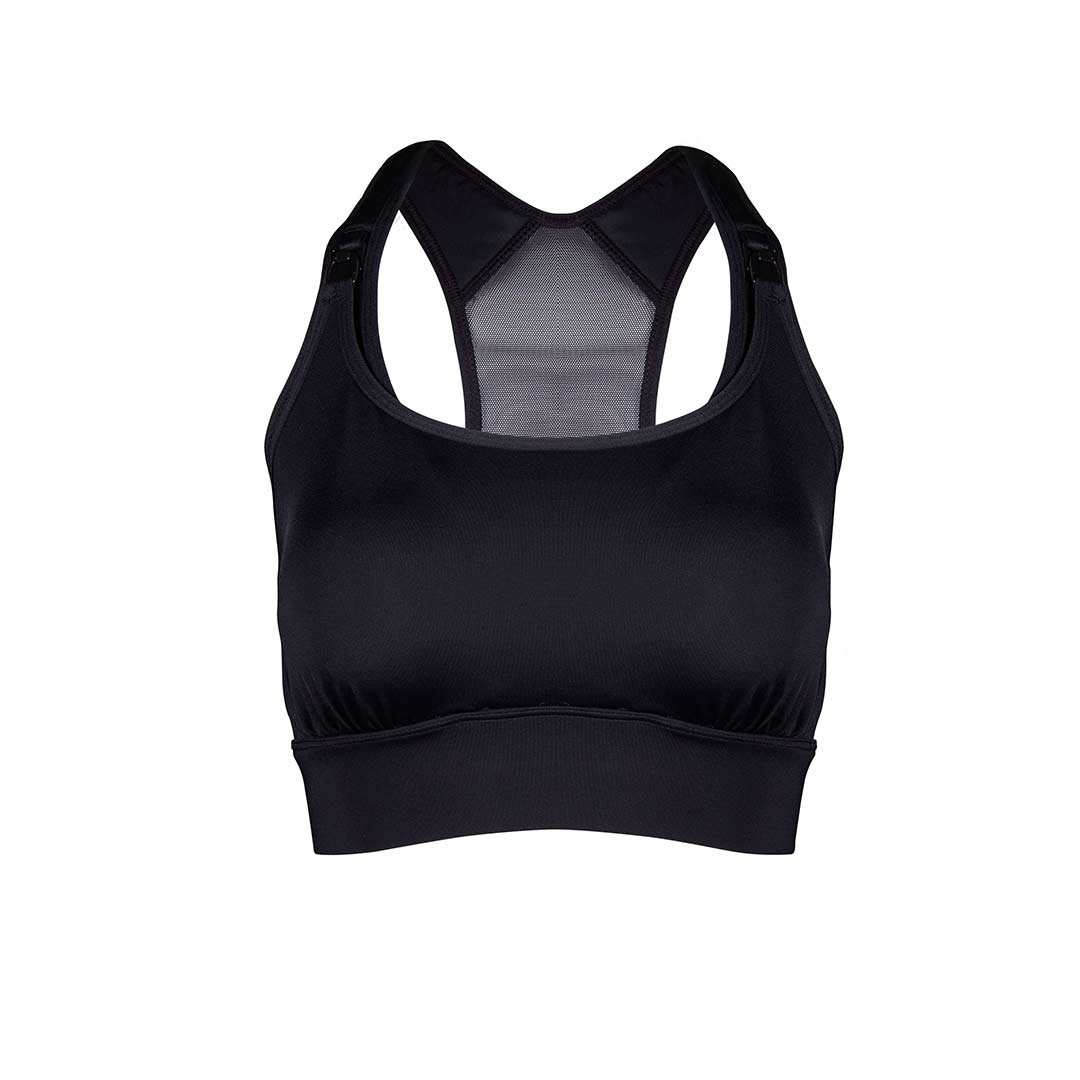 Outlet - Belly Bandit Nursing Sports Bra - Black-Nursing Bras-S-Black | Natural Baby Shower