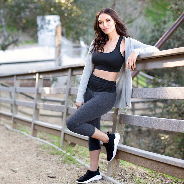 Outlet - Belly Bandit Nursing Sports Bra - Black-Nursing Bras-S-Black | Natural Baby Shower