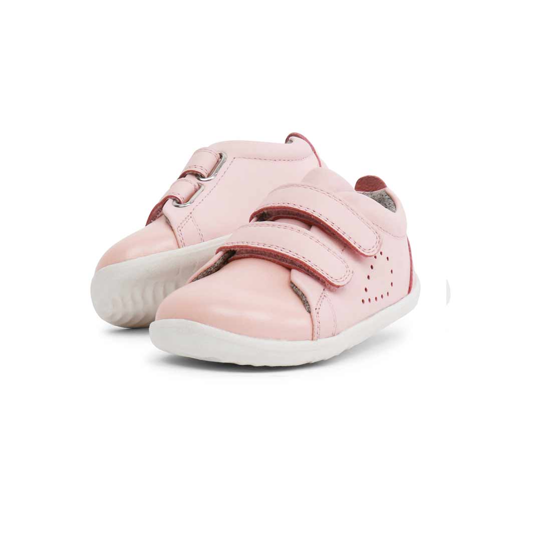 Bobux Grass Court Step Up Trainers Seashell Natural Baby Shower