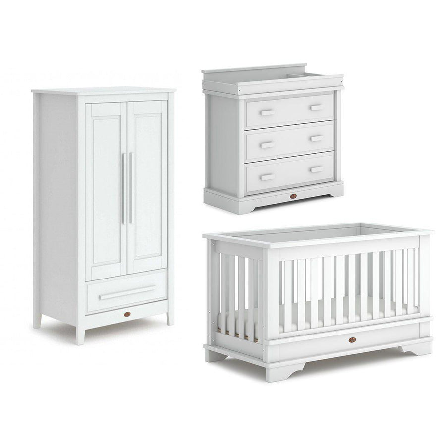 Boori Eton Convertible 3 Piece Nursery Set - White-Nursery Sets-White-No Mattress | Natural Baby Shower