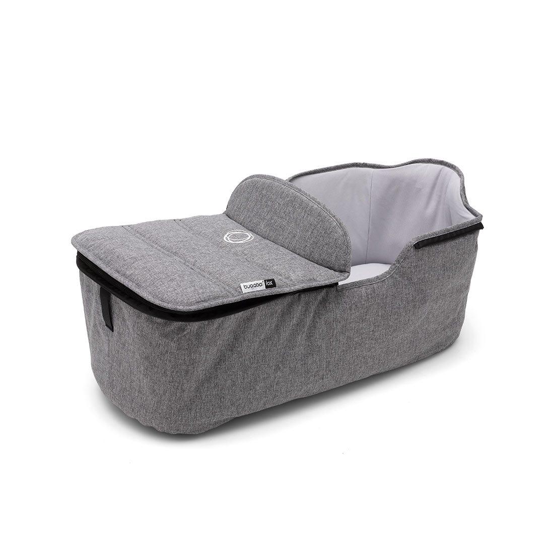 Bugaboo Fox Carrycot Tailored Fabric Set - Grey Melange-Colour Packs- | Natural Baby Shower
