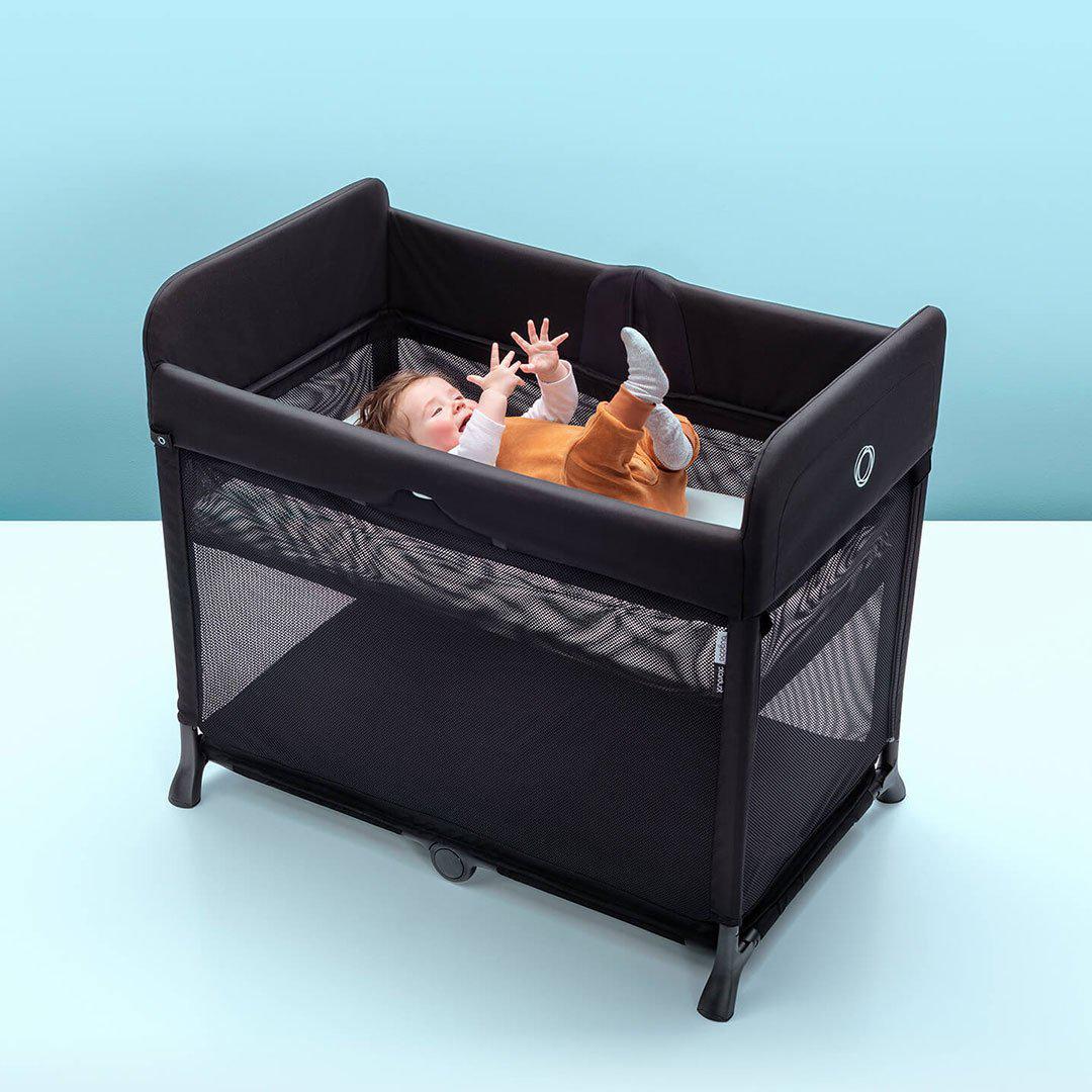 Outlet - Bugaboo Stardust Travel Cot - Black-Travel Cots- | Natural Baby Shower