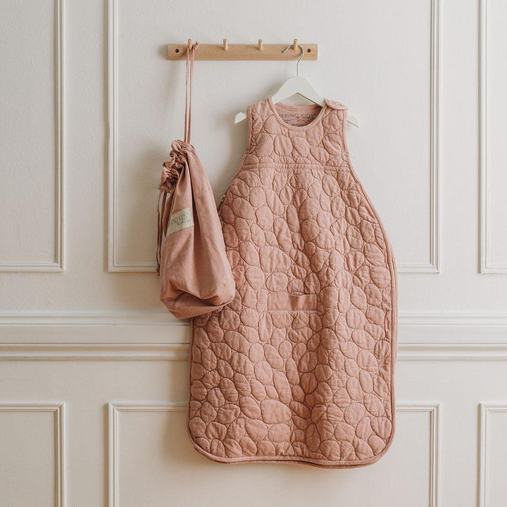 Merino Kids Go Go Sleeping Bag - Winter Weight - Quilted Riverstone - Misty Rose-Sleeping Bags-Misty Rose-3-24m | Natural Baby Shower