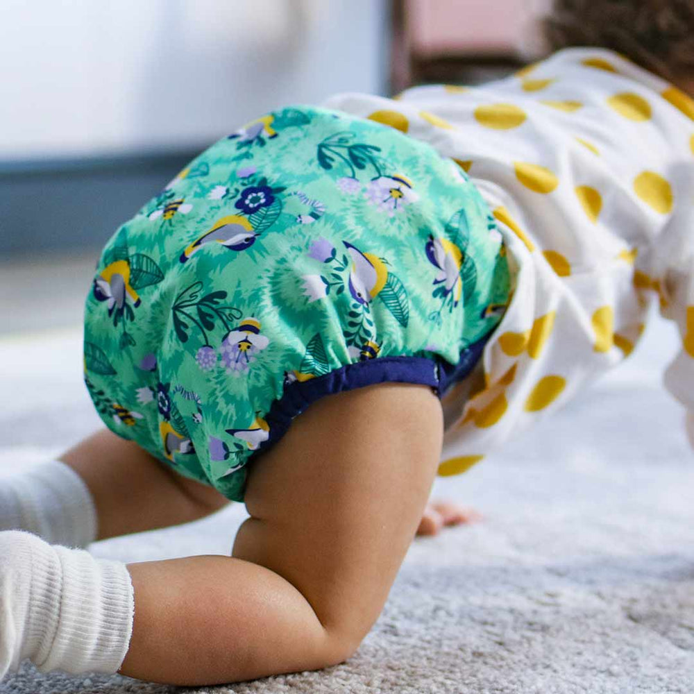 Close Single Aplix Nappy Wrap - Round the Garden-Nappies-Round the Garden-One Size | Natural Baby Shower