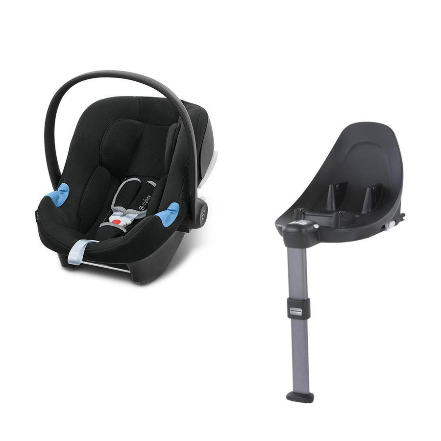 CYBEX Aton B i-Size Car Seat + Base M - Volcano Black-Car Seat Bundles- | Natural Baby Shower