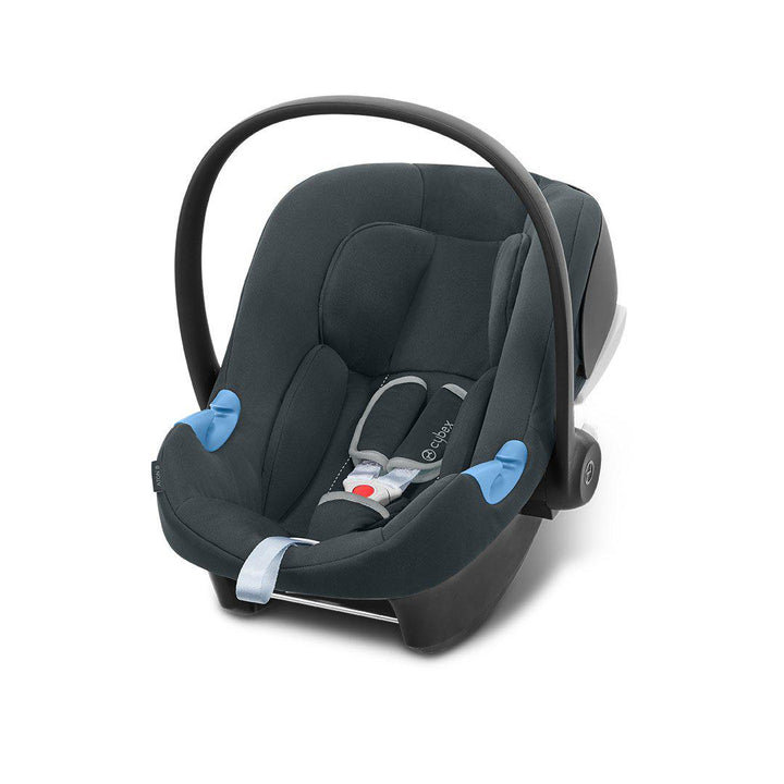 CYBEX Aton B i-Size Car Seat + Base M - Steel Grey-Car Seat Bundles- | Natural Baby Shower