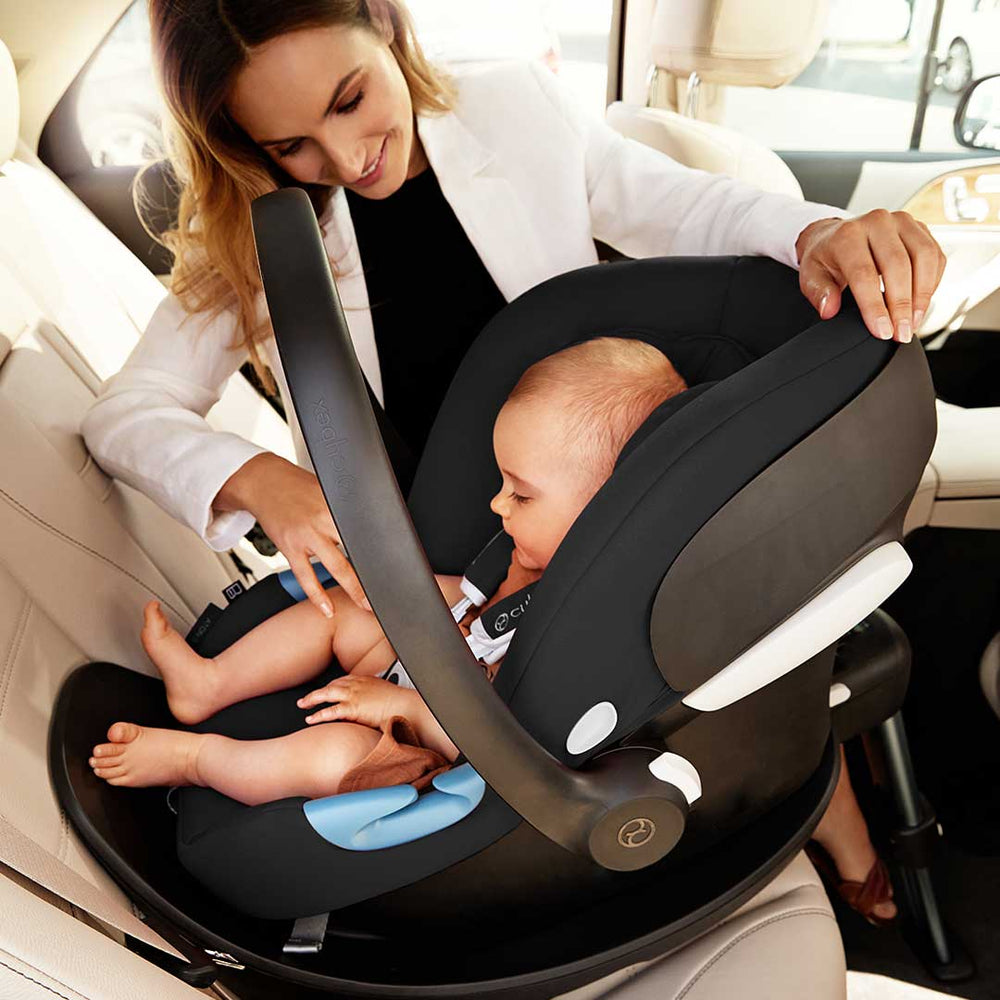 CYBEX Aton B i-Size Car Seat + Base M - Volcano Black-Car Seat Bundles- | Natural Baby Shower