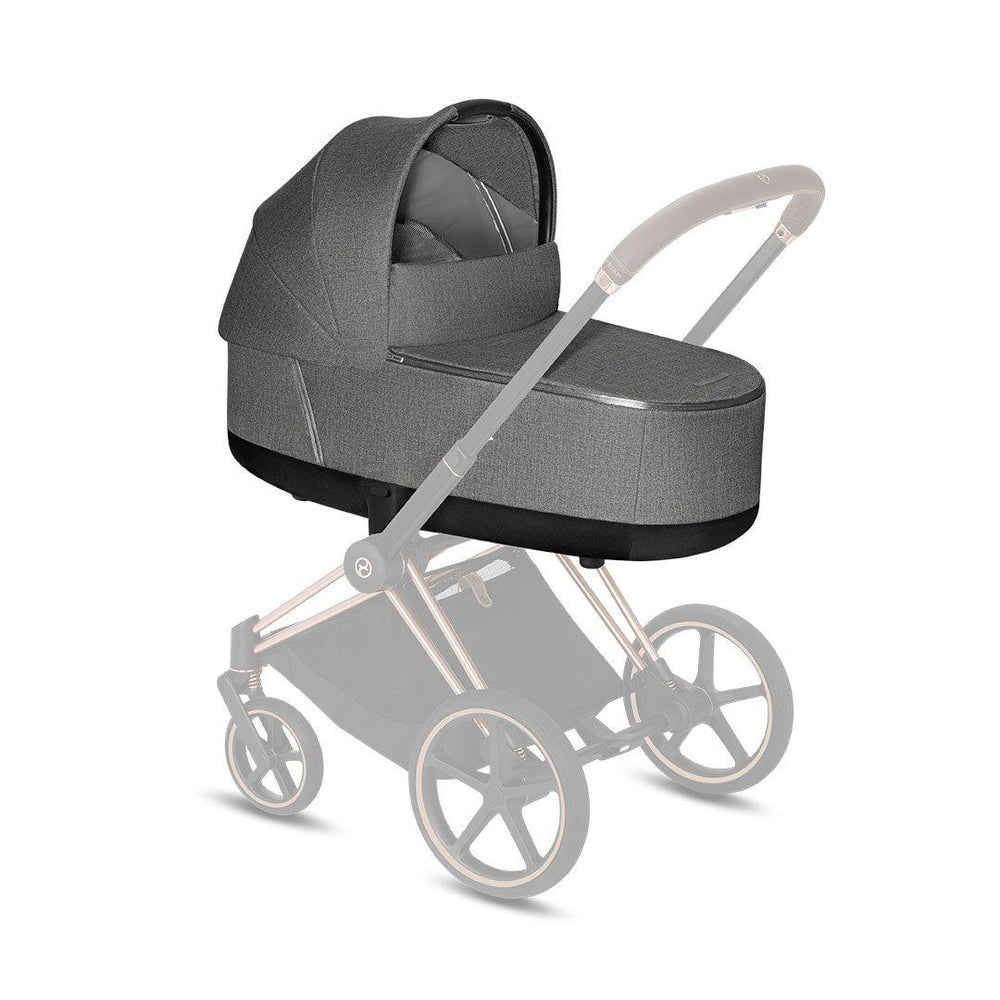 [Bundled] CYBEX Priam Lux Cot - Plus - Manhattan Grey-Carrycots- | Natural Baby Shower