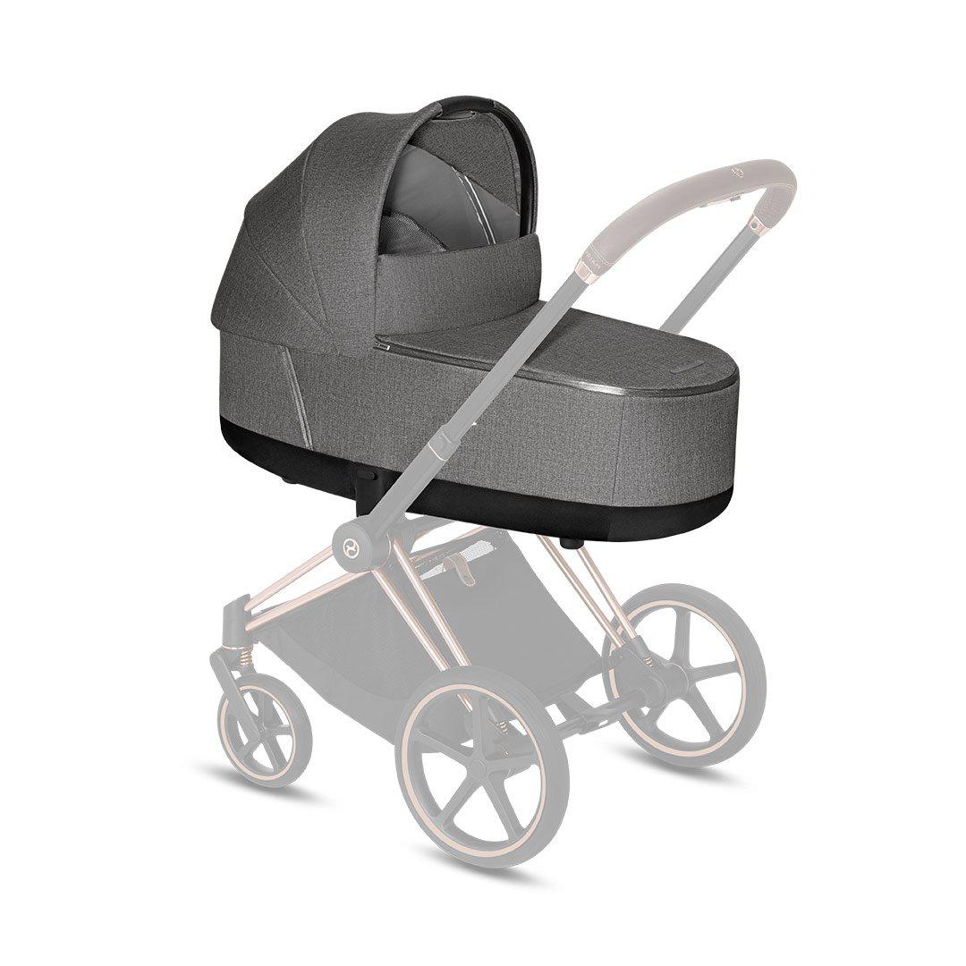 [Bundled] CYBEX Priam Lux Cot - Plus - Manhattan Grey-Carrycots- | Natural Baby Shower