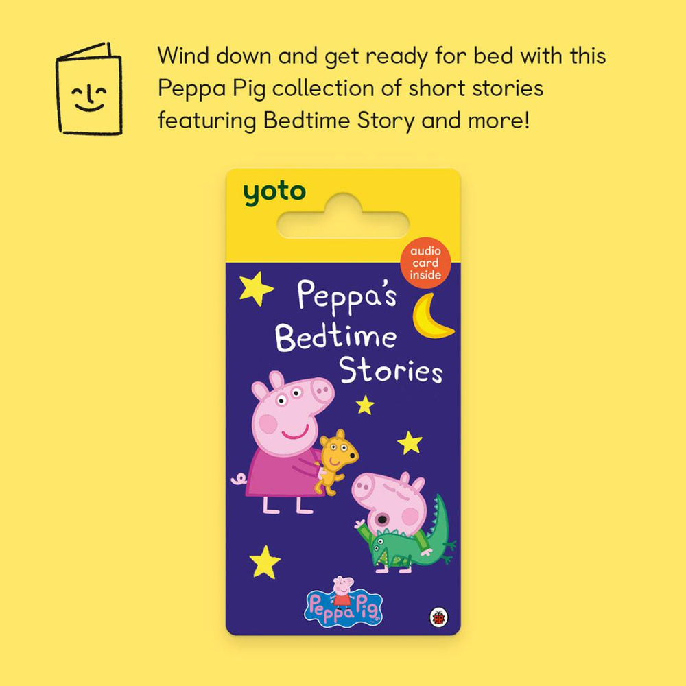 Yoto Card - Peppa Pig: Bedtime Stories-Audio Player Cards + Characters- | Natural Baby Shower
