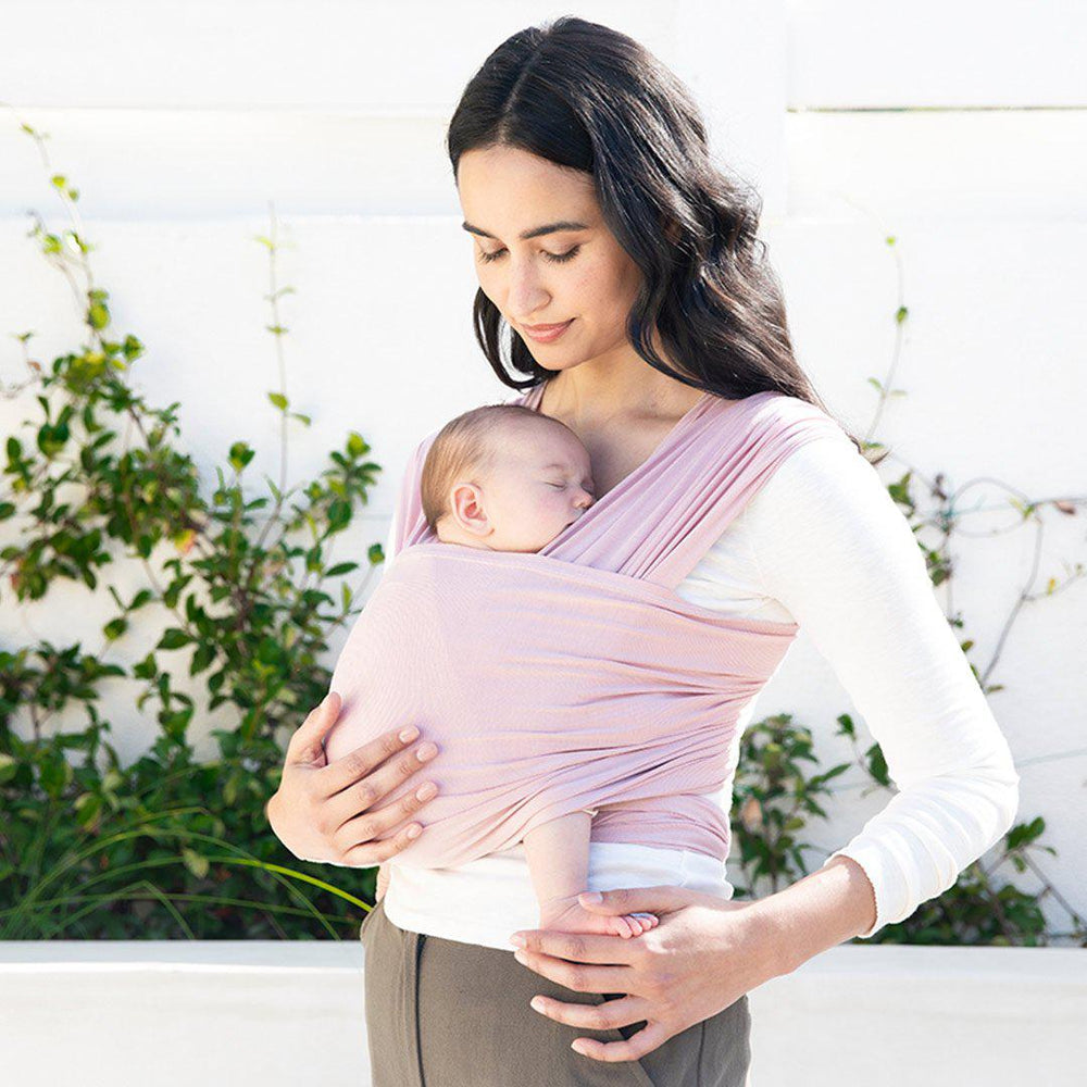 Ergobaby Lightweight Aura Baby Wrap - Blush Pink-Baby Carriers- | Natural Baby Shower