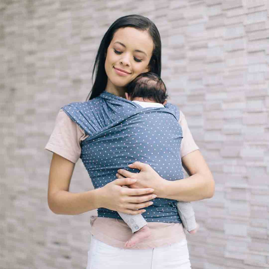 Ergobaby Lightweight Aura Baby Wrap - Coral Dots-Baby Carriers-Coral Dots- | Natural Baby Shower