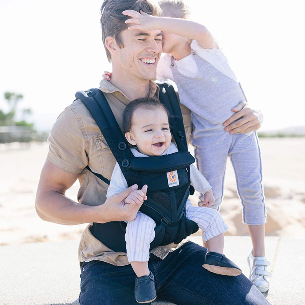 Ergobaby Omni 360 Cool Air Mesh Carrier - Onyx Black-Baby Carriers-Black- | Natural Baby Shower