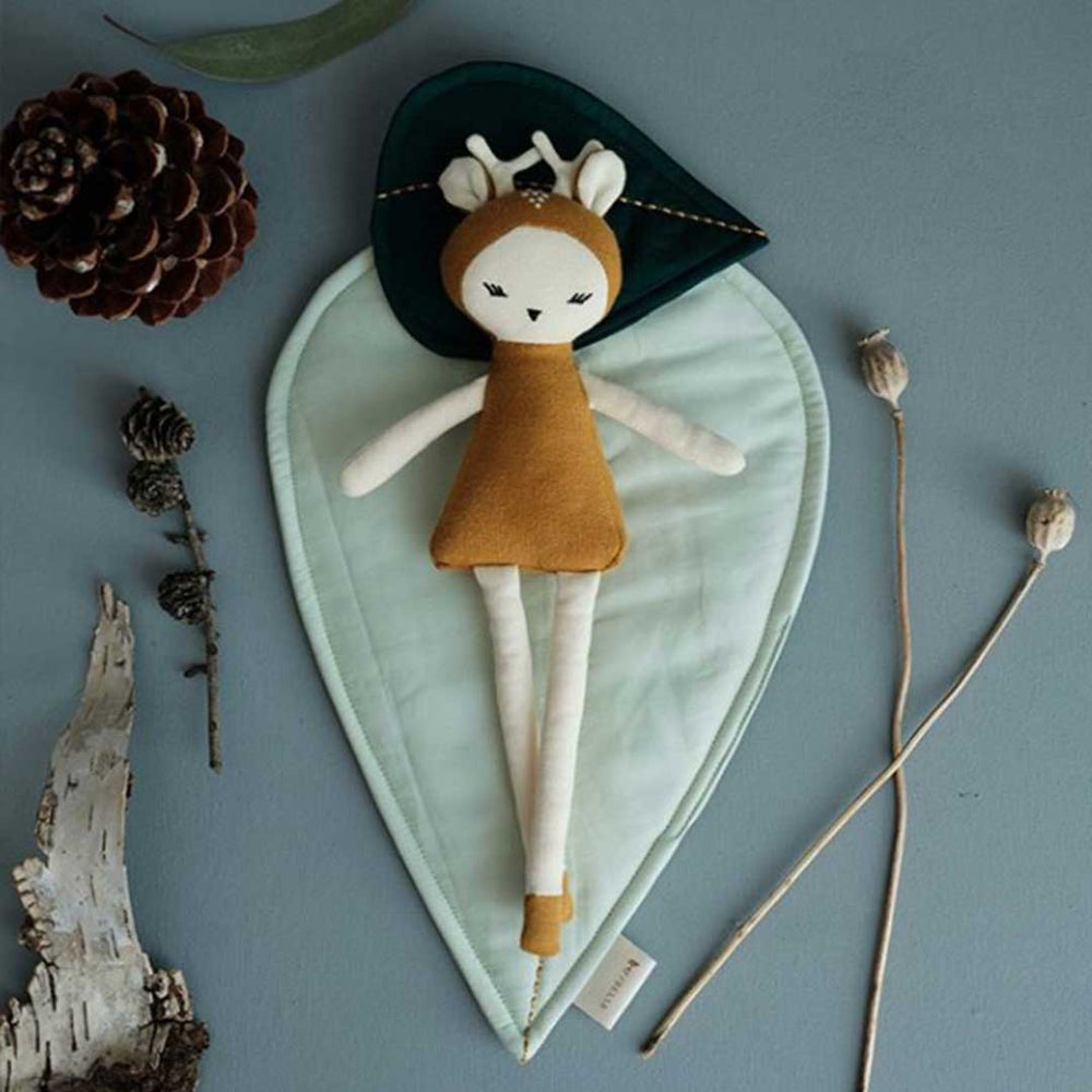 Outlet - Fabelab Doll Bedding - Leaf-Dolls Accessories- | Natural Baby Shower