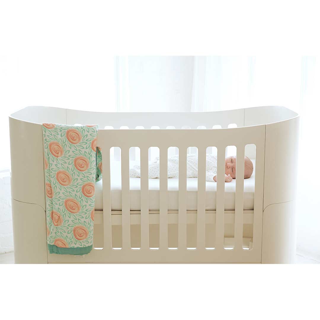 Gaia Baby Serena Complete Sleep Baby Bed - White-Cot Beds- | Natural Baby Shower