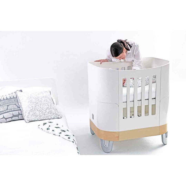 Gaia Baby Serena Complete Sleep+/Mini Baby Bed - White-Cot Beds- | Natural Baby Shower