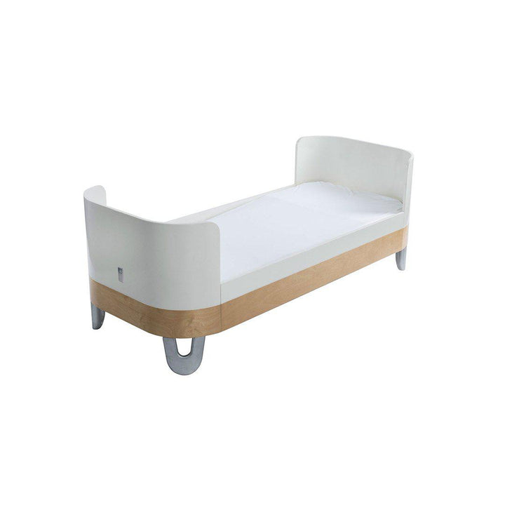 Gaia Baby Serena Junior Bed Extension - White/Natural-Extension Kits- | Natural Baby Shower