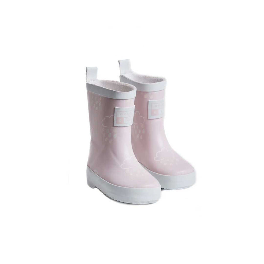 Grass & Air Colour-Revealing Wellies - Baby Pink-Wellies-Baby Pink-4 UK | Natural Baby Shower