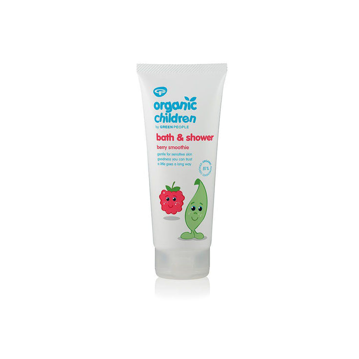 Green People Organic Children Bath + Shower - Berry Smoothie - 200ml-Face + Bodywash- | Natural Baby Shower