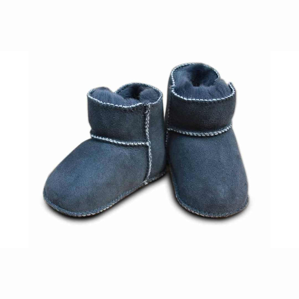 Heitmann Lambskin Booties - Anthracite-Booties-0-6m-Anthracite | Natural Baby Shower
