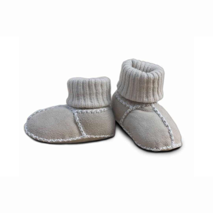 Heitmann Lambskin Sock Booties - Sand-Booties-0-6m-Sand | Natural Baby Shower