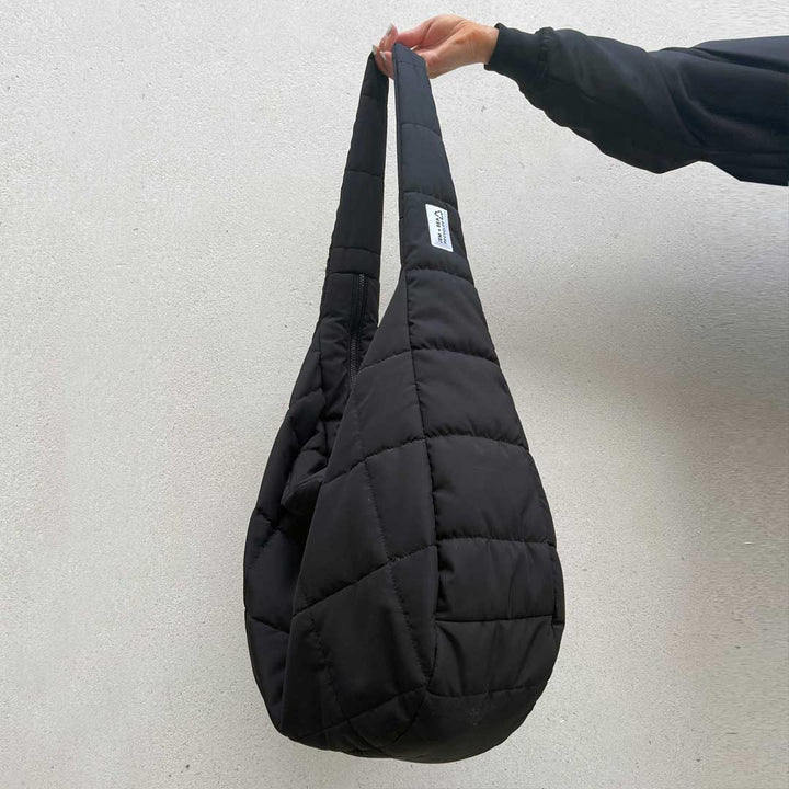 JEM + BEA Puffy Changing Bag XL - Black-Changing Bags-Black- | Natural Baby Shower