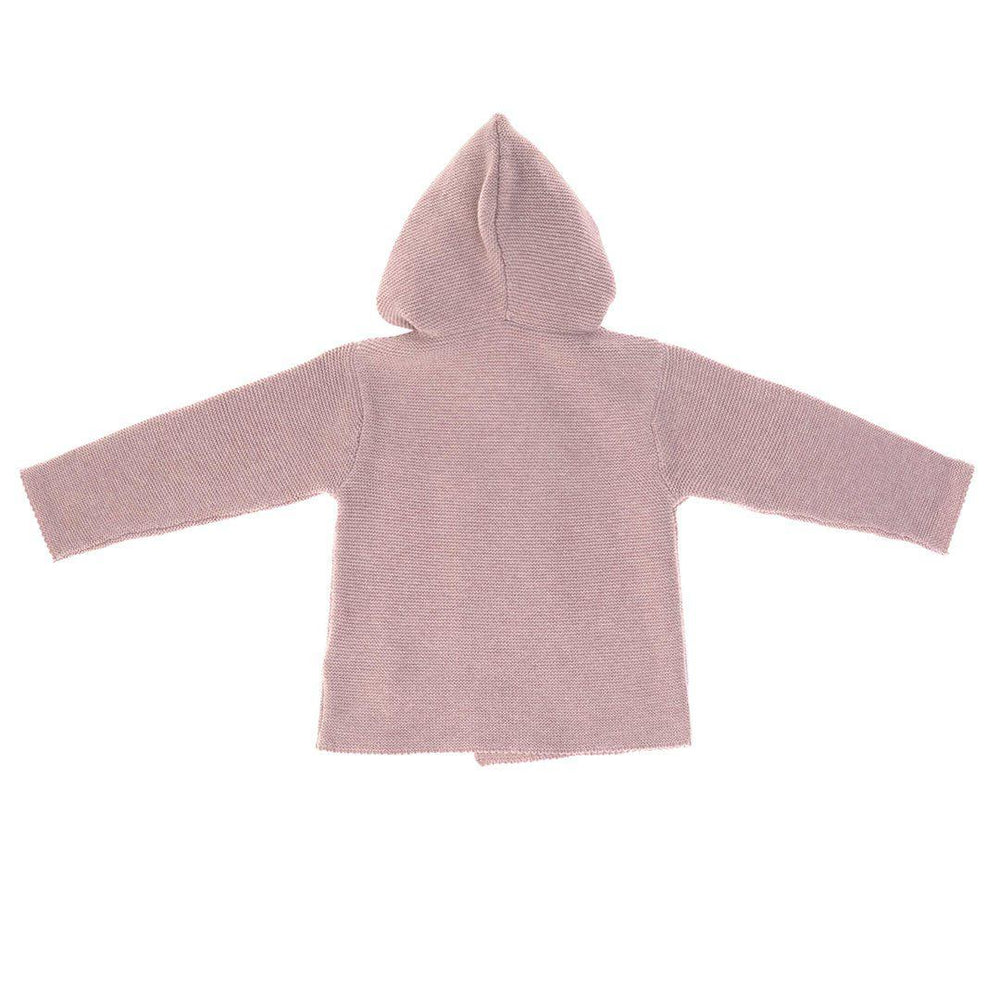 Lassig Knitted Hoodie - Light Pink-Hoodies-0-2m-Light Pink | Natural Baby Shower