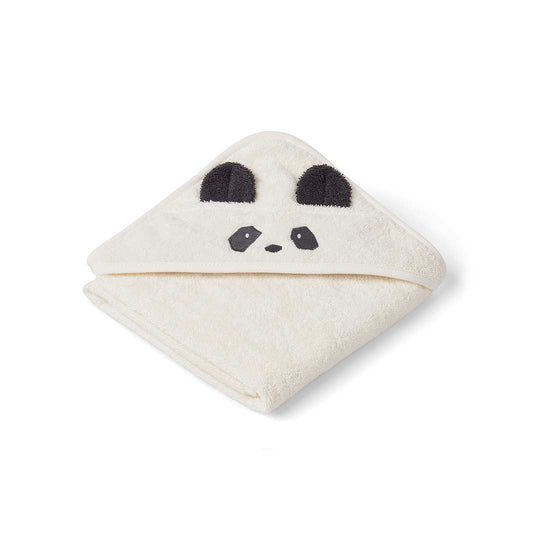 Liewood Albert Hooded Baby Towel - Panda - Creme de la Creme-Bath Towels-Creme de la Creme-One Size | Natural Baby Shower