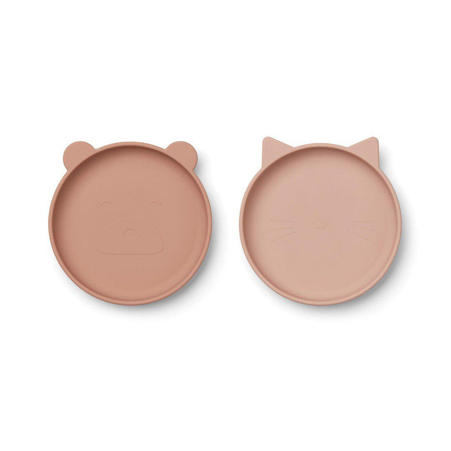 Liewood Olivia Plates - Rose Mix - 2 Pack-Plates- | Natural Baby Shower