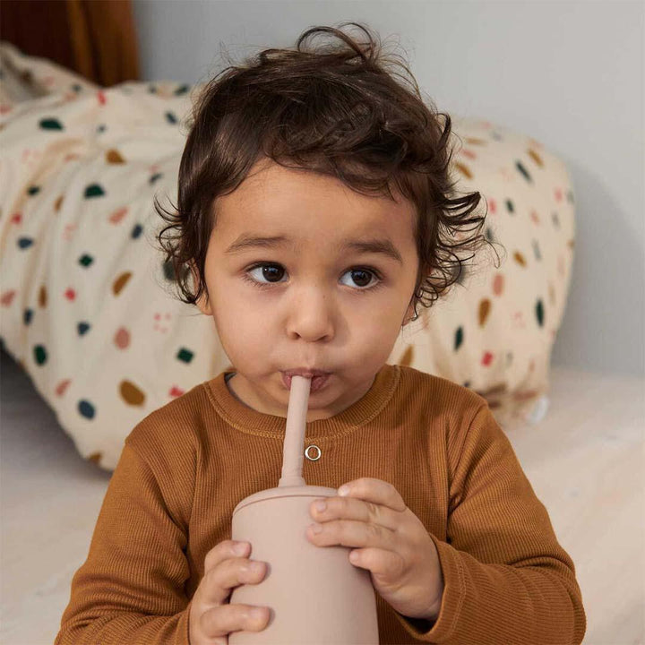 Liewood Ellis Sippy Cup - Peach - Sea Shell Mix-Sippy Cups- | Natural Baby Shower