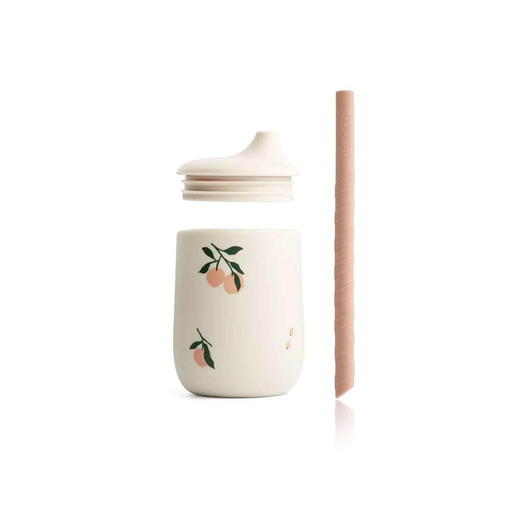 Liewood Ellis Sippy Cup - Peach - Sea Shell Mix-Sippy Cups- | Natural Baby Shower