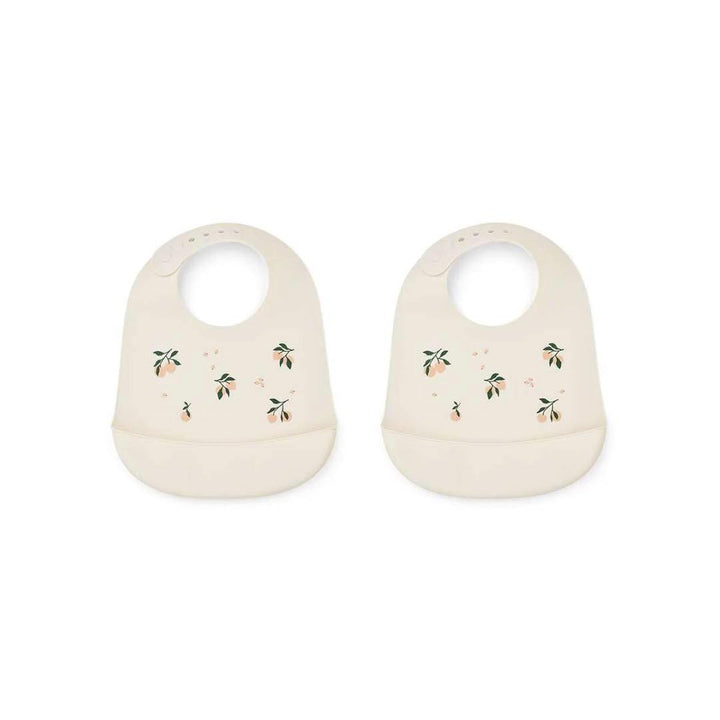 Liewood Tilda Silicone Bibs - Peach - Sea Shell Mix - 2 Pack-Bibs- | Natural Baby Shower