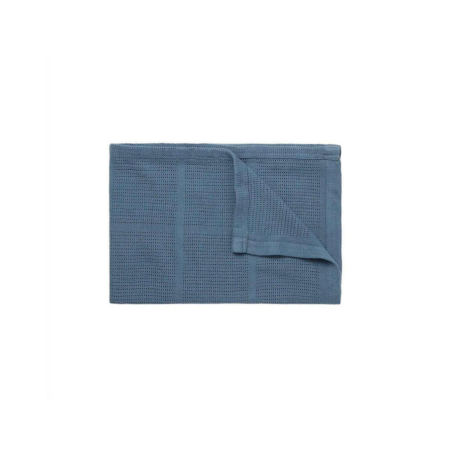 MORI Cellular Blanket - Blue-Blankets-Blue- | Natural Baby Shower