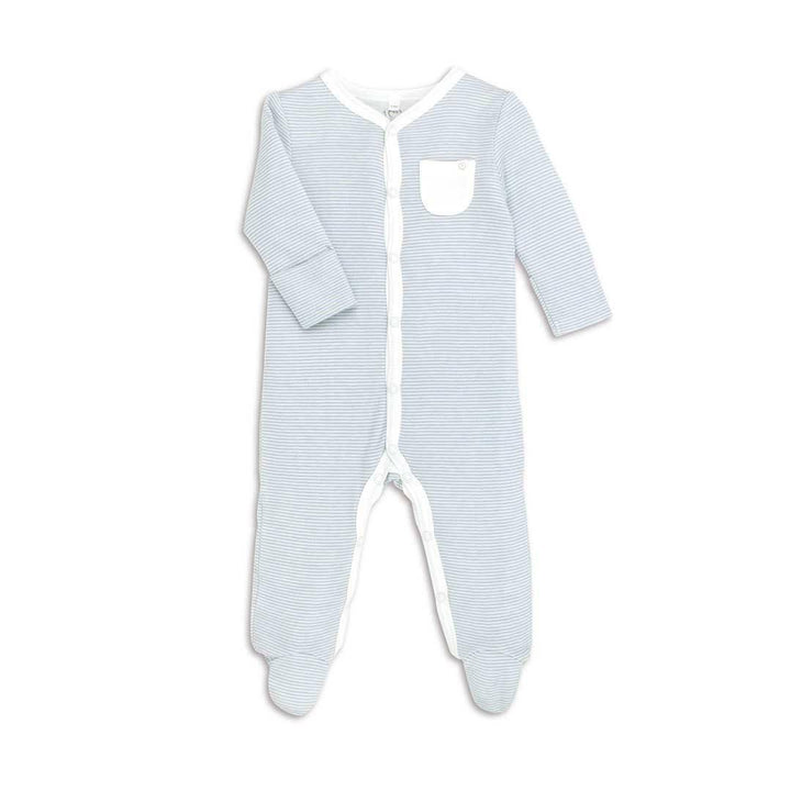 MORI Front Opening Sleepsuit - Blue-Sleepsuits-NB-Blue | Natural Baby Shower