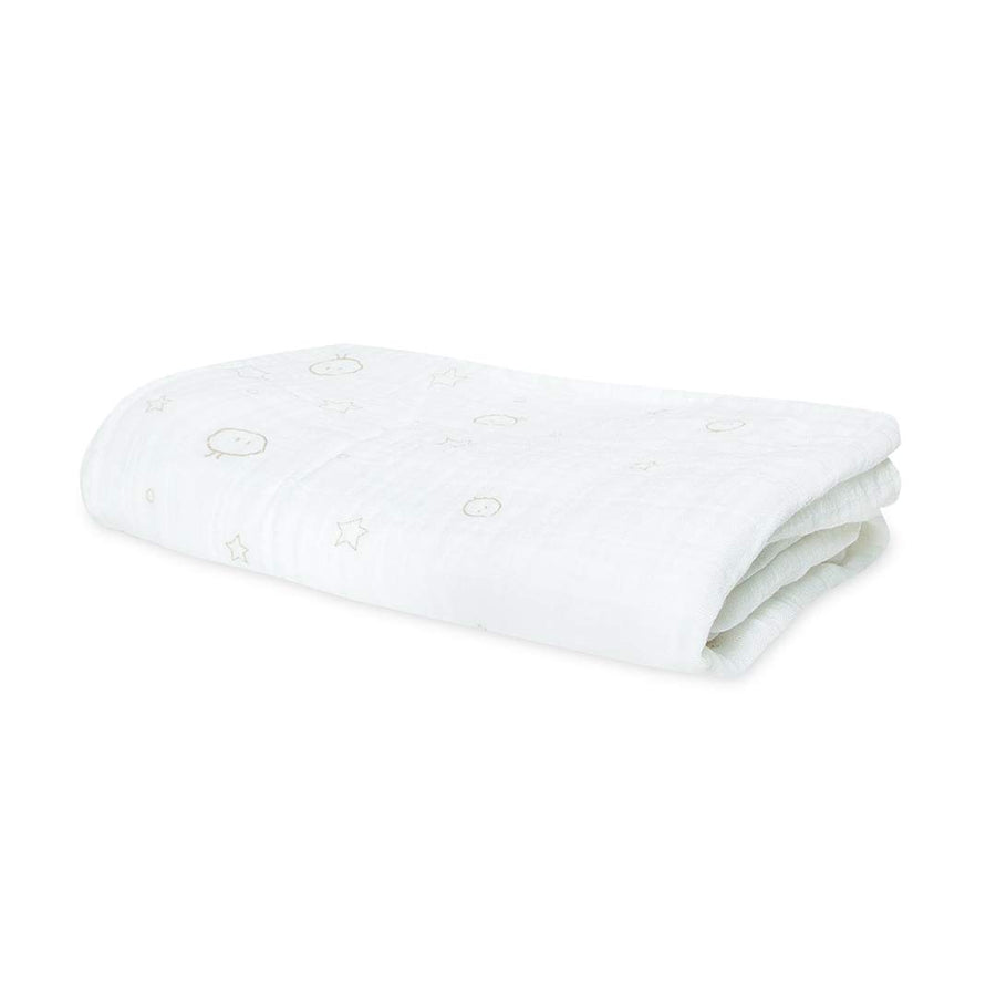 MORI Large Muslin Swaddle - White-Muslin Wraps- | Natural Baby Shower