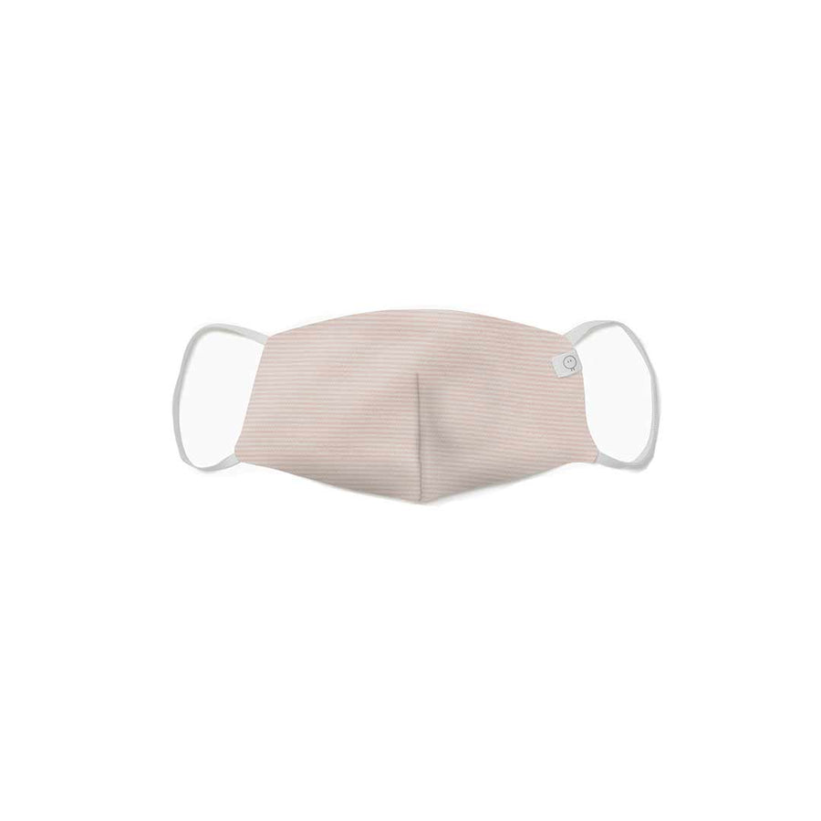 MORI Reusable Adult Face Mask - Blush Stripe-Face Masks-Blush Stripe-M | Natural Baby Shower