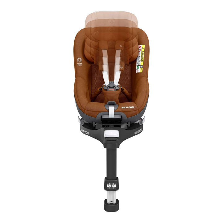 Maxi-Cosi Pearl 360 Car Seat + FamilyFix 360 Base - Authentic Cognac-Car Seats- | Natural Baby Shower