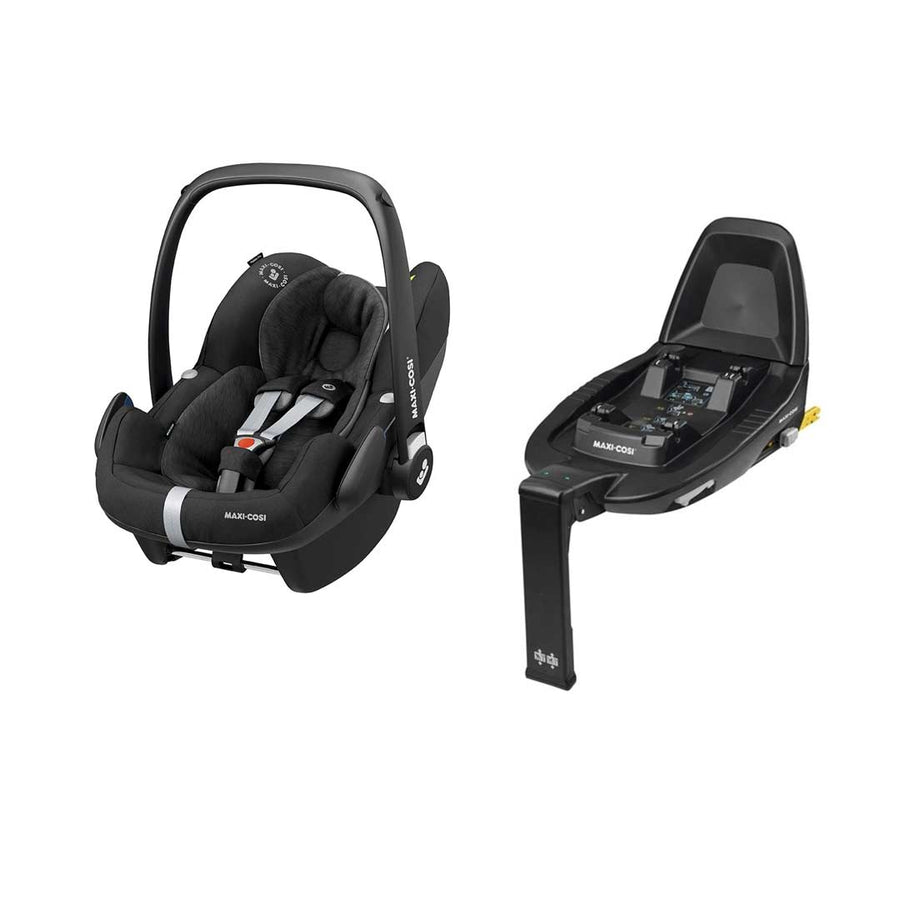 Maxi-Cosi Pebble Pro i-Size Car Seat Bundle - Essential Black-Car Seats- | Natural Baby Shower