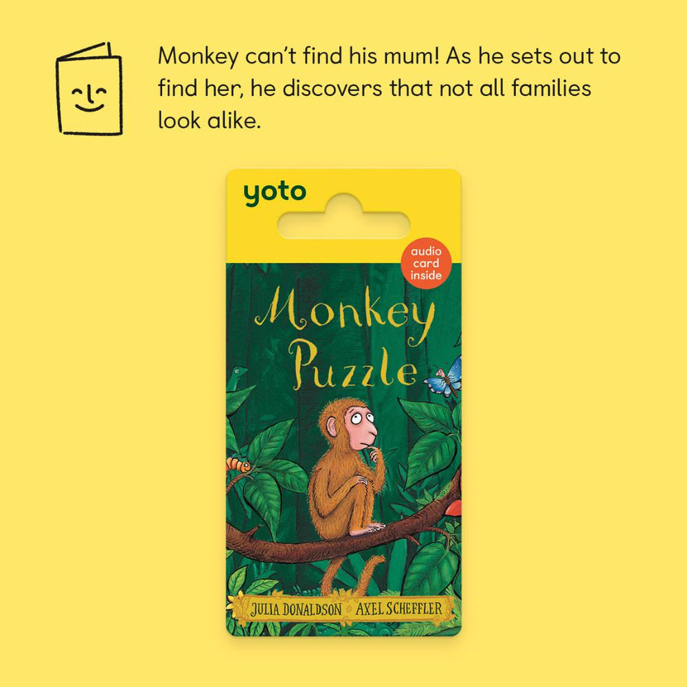 Yoto Card - Julia Donaldson: Monkey Puzzle-Audio Player Cards + Characters- | Natural Baby Shower