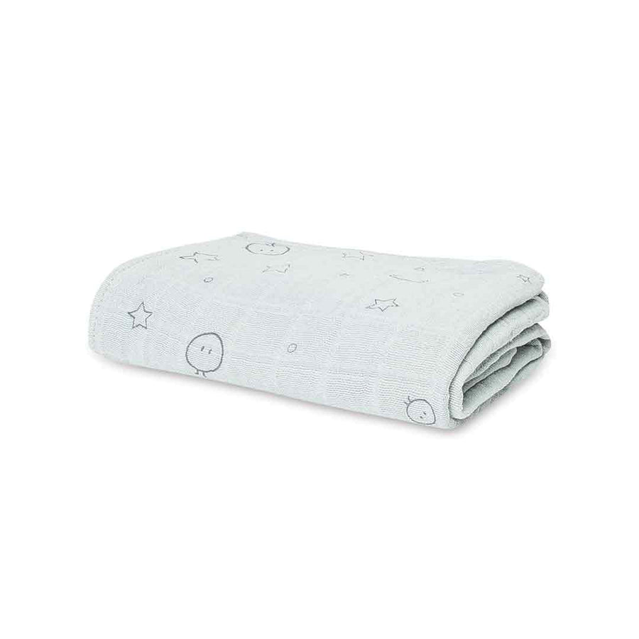 MORI Large Muslin Swaddle - Light Grey-Muslin Wraps- | Natural Baby Shower