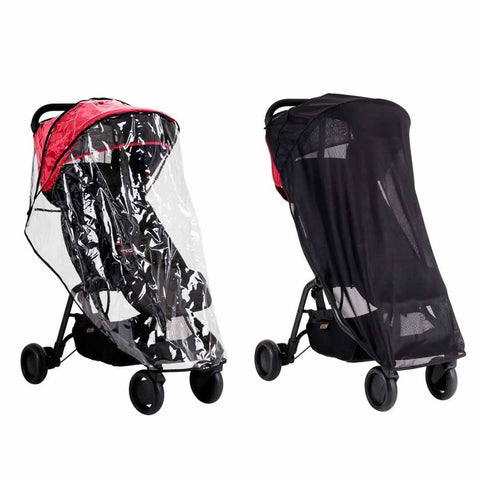 Buggy Rain Cover For Nuna Strollers – 250-Micron PVC, Transparent & Ventilated – Fits All Nuna Models
