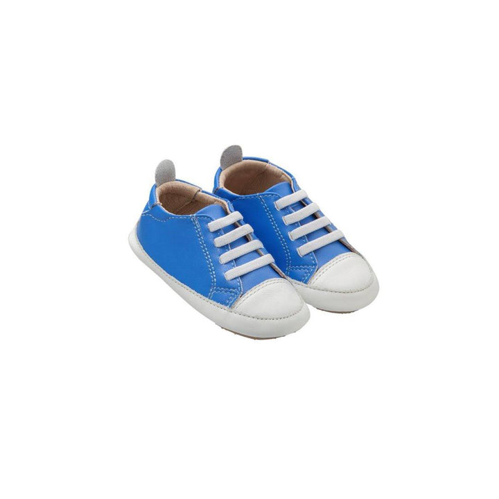 Old Soles Eazy Jogger Shoes - Neon Blue/Snow-Shoes-17 EU (UK 1.5)-Neon Blue/Snow | Natural Baby Shower